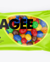 Dragee in a Glossy Package Mockup