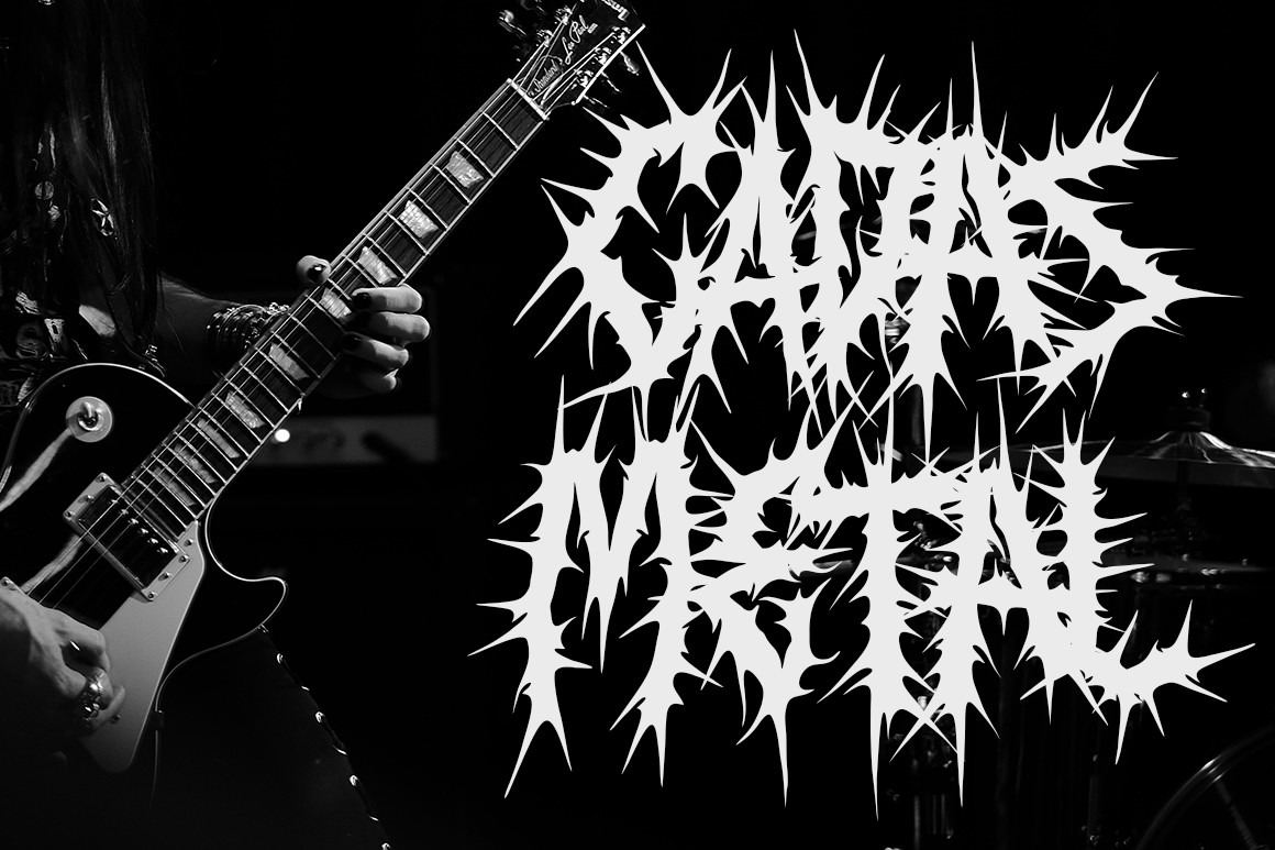 ROSE THORNS - Death Metal Band Font