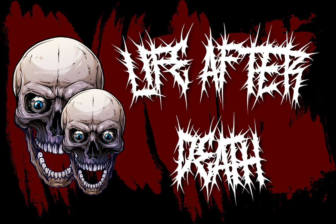 ROSE THORNS - Death Metal Band Font