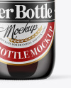 Dark Amber Glass Beer Bottle Mockup