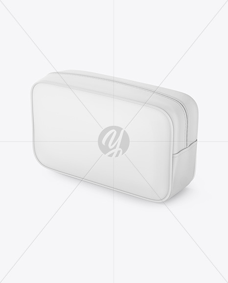 Cosmetic Bag Mockup - Half Side View