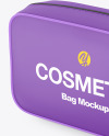 Cosmetic Bag Mockup - Half Side View