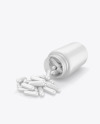 Matte Bottle with Pills Mockup Matte Bottle with Pills Mockup