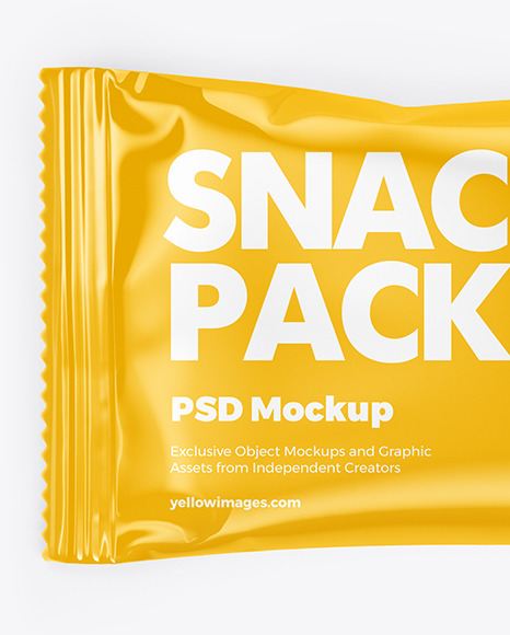 Glossy Snack Package Mockup