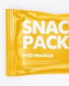 Glossy Snack Package Mockup