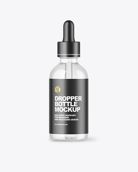 Glass Dropper Bottle Mockup