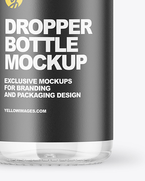 Glass Dropper Bottle Mockup