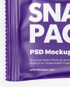 Matte Snack Package Mockup