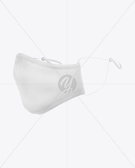 Face Mask with Strap Adjusters Mockup