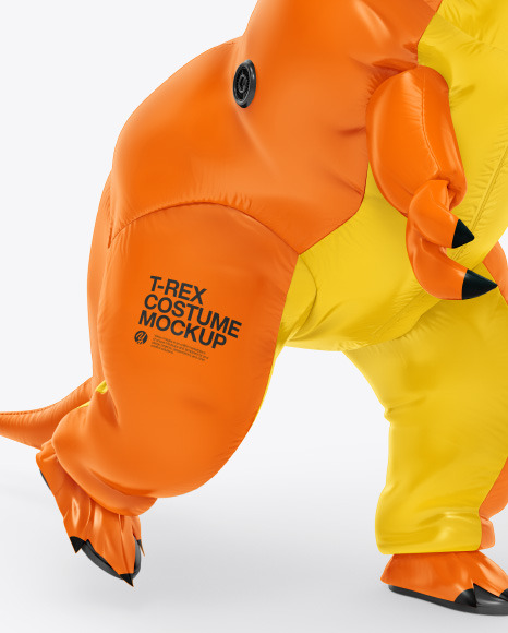 Inflatable T-Rex Costume Mockup