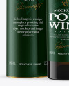 White Wine Porto Bottle with Tube Mockup