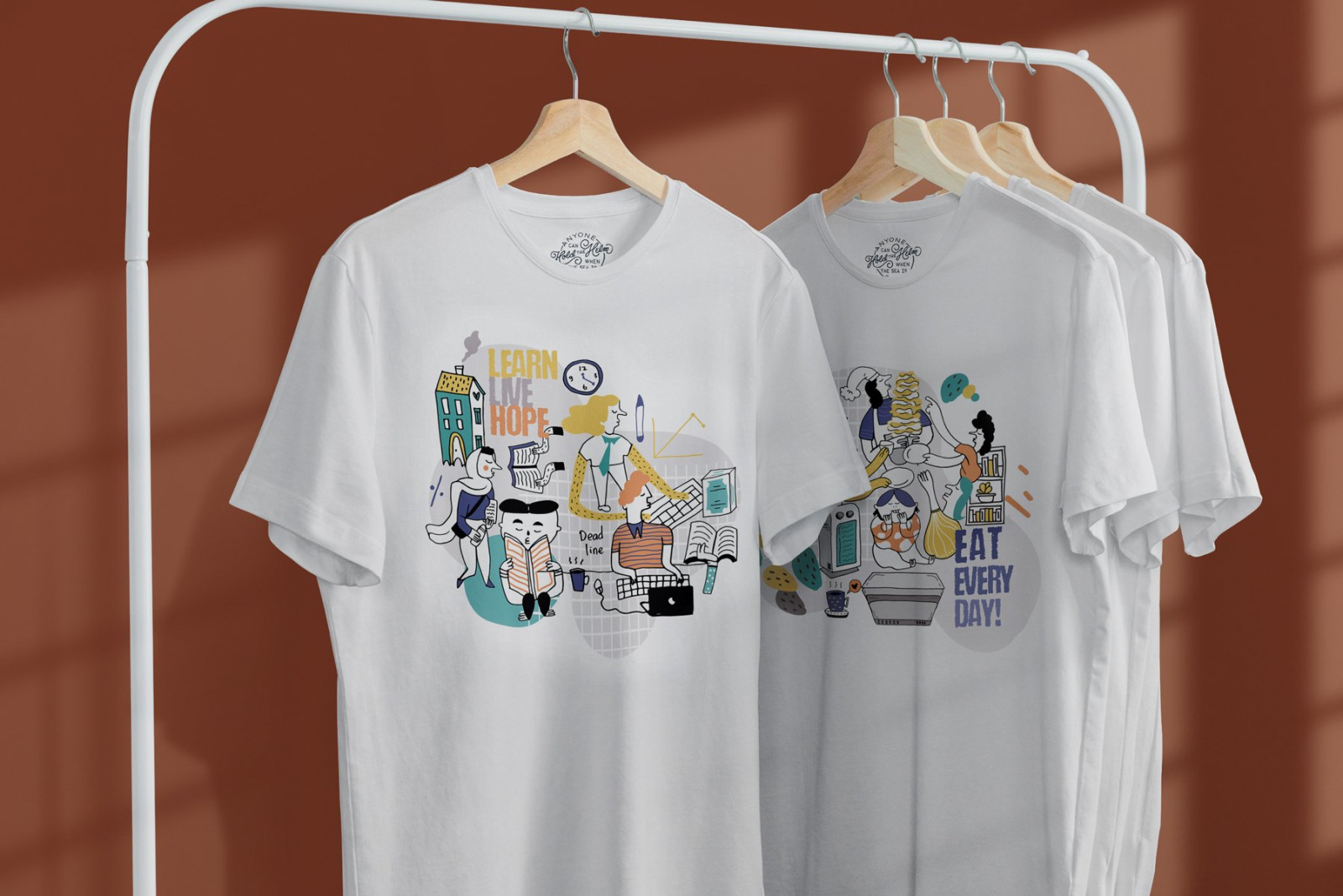 T-Shirt Mock-Up on Hanger T-Shirt Mock-Up on Hanger