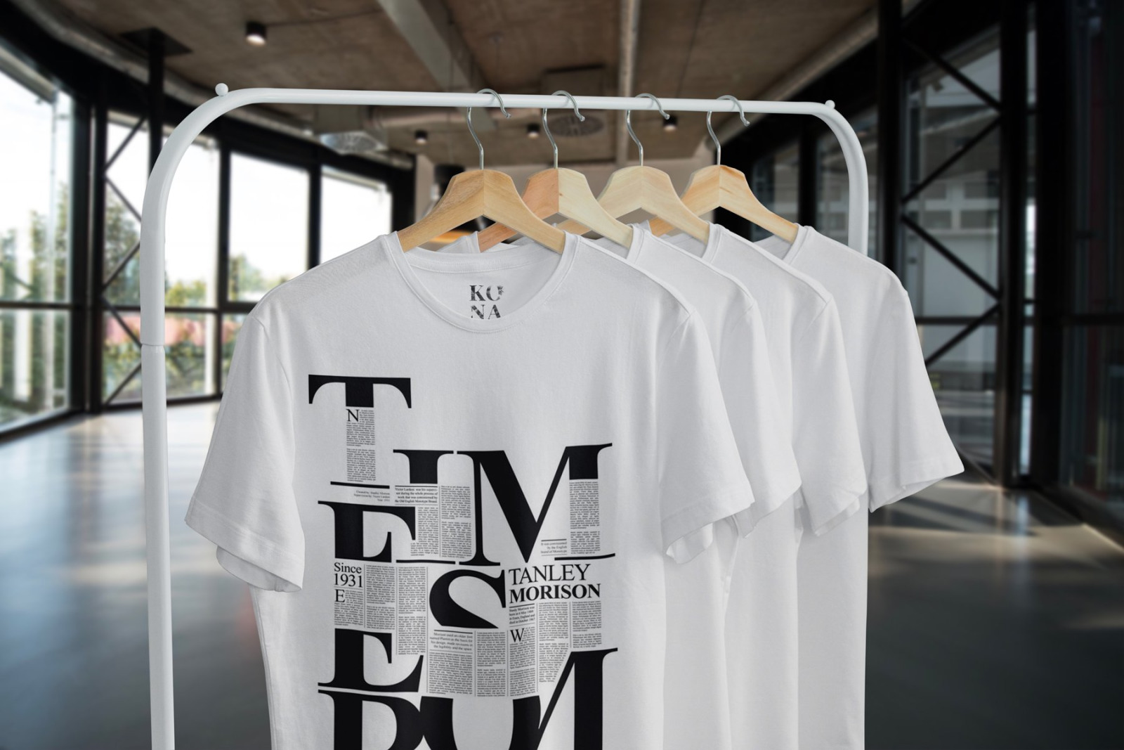 T-Shirt Mock-Up on Hanger T-Shirt Mock-Up on Hanger