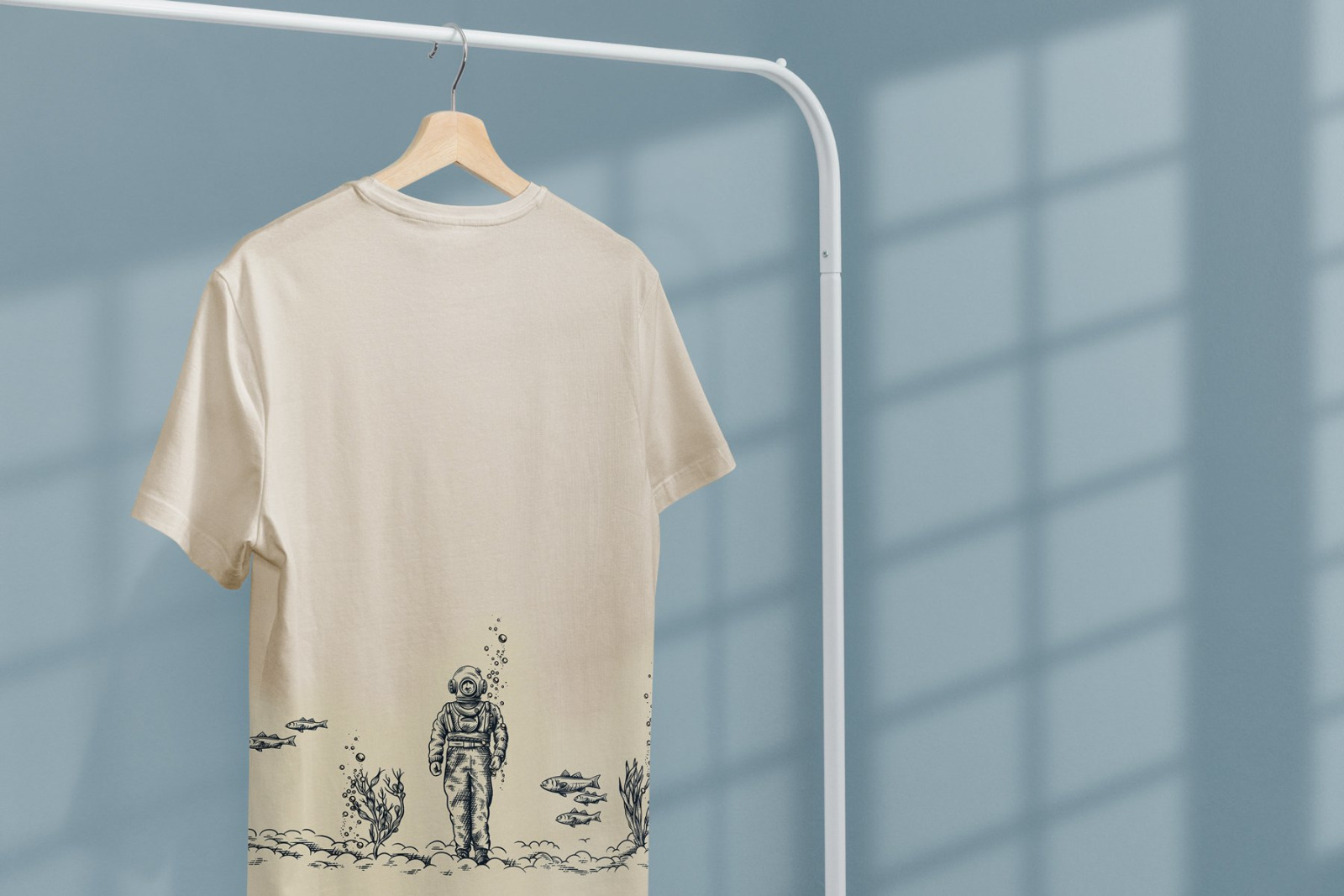 T-Shirt Mock-Up on Hanger T-Shirt Mock-Up on Hanger