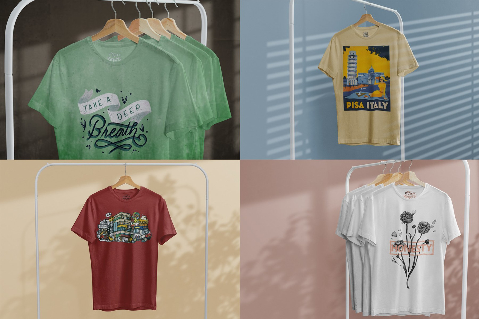 T-Shirt Mock-Up on Hanger T-Shirt Mock-Up on Hanger