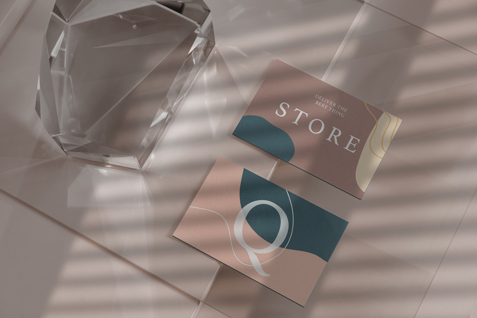 Glass Branding Mock-Up Glass Branding Mock-Up