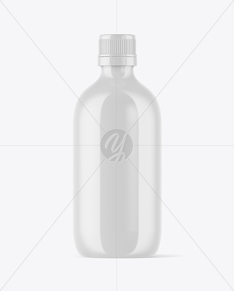 Glossy Bottle Mockup