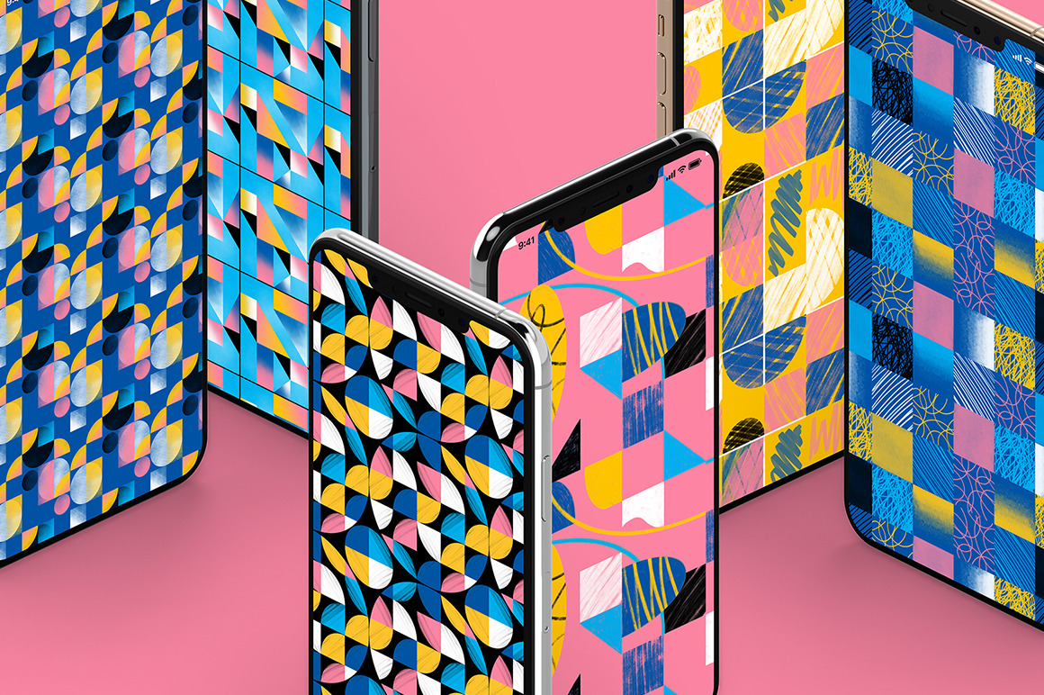 12 Geometric Textured Patterns 12 Geometric Textured Patterns