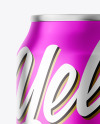 Glossy Metallic Drink Can Mockup