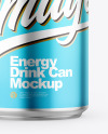 Glossy Metallic Drink Can Mockup