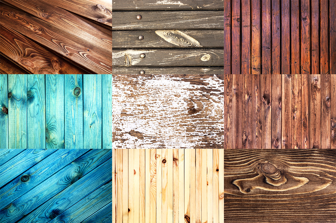 Beautiful wooden backgrounds collection