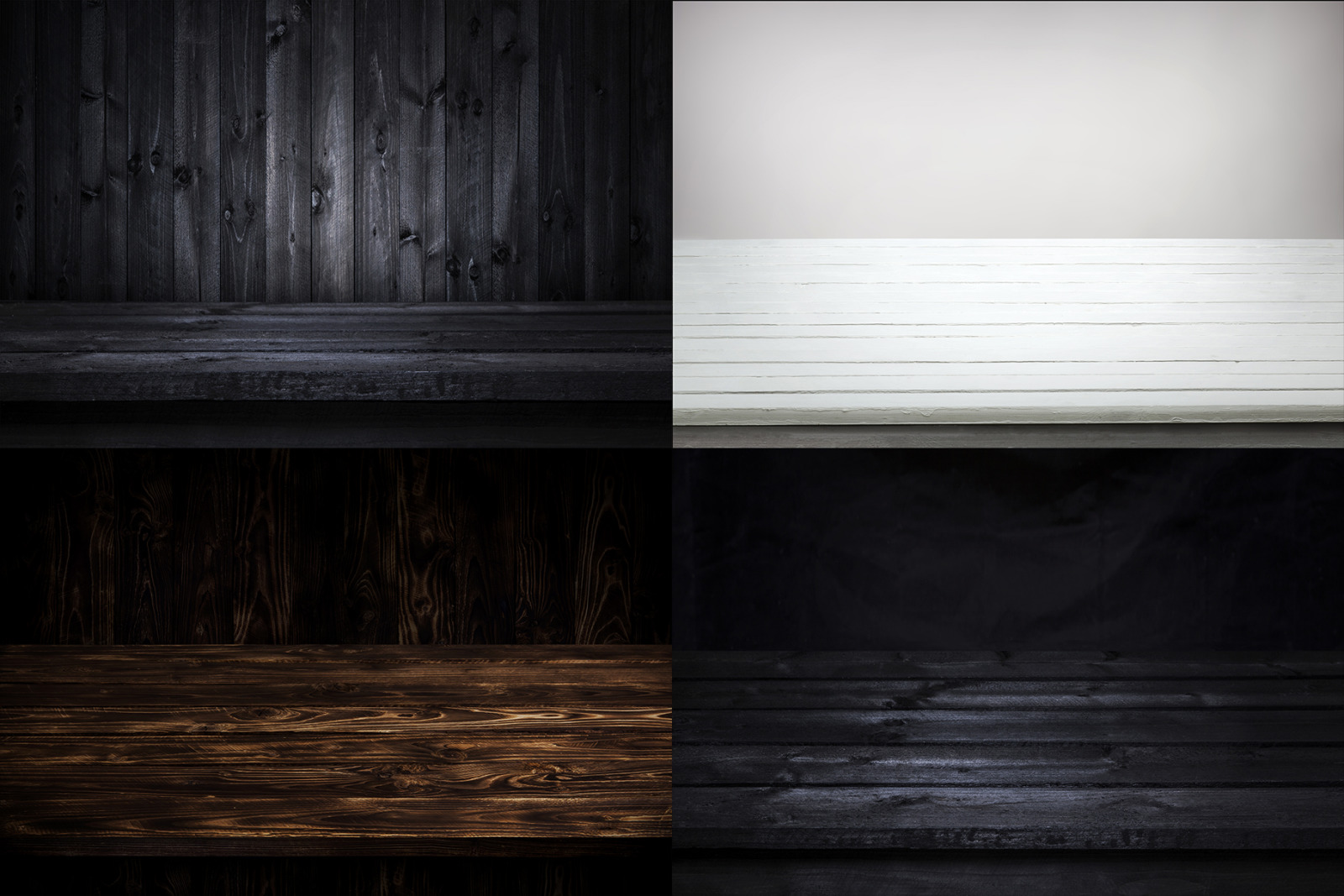 Perspective wooden backgrounds for your beautiful project presentation