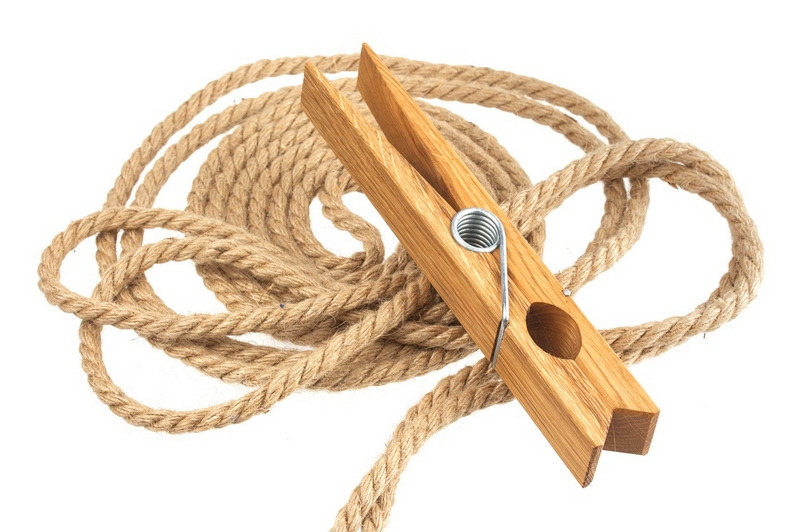 Clothes pin and rope collection Clothes pin and rope collection