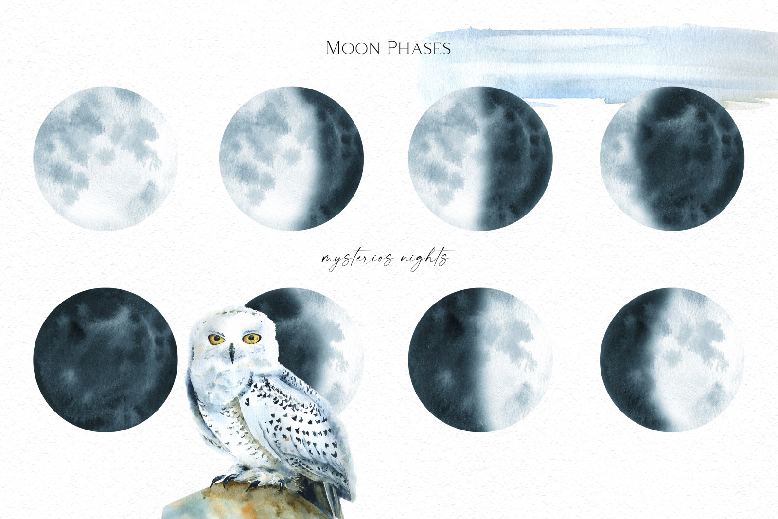 Woodland Owl Clipart, Watercolor forest bird clip art, Winter illustration for poster, nursery art Woodland Owl Clipart, Watercolor forest bird clip art, Winter illustration for poster, nursery art