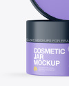 Two Matte Cosmetic Jars Mockup