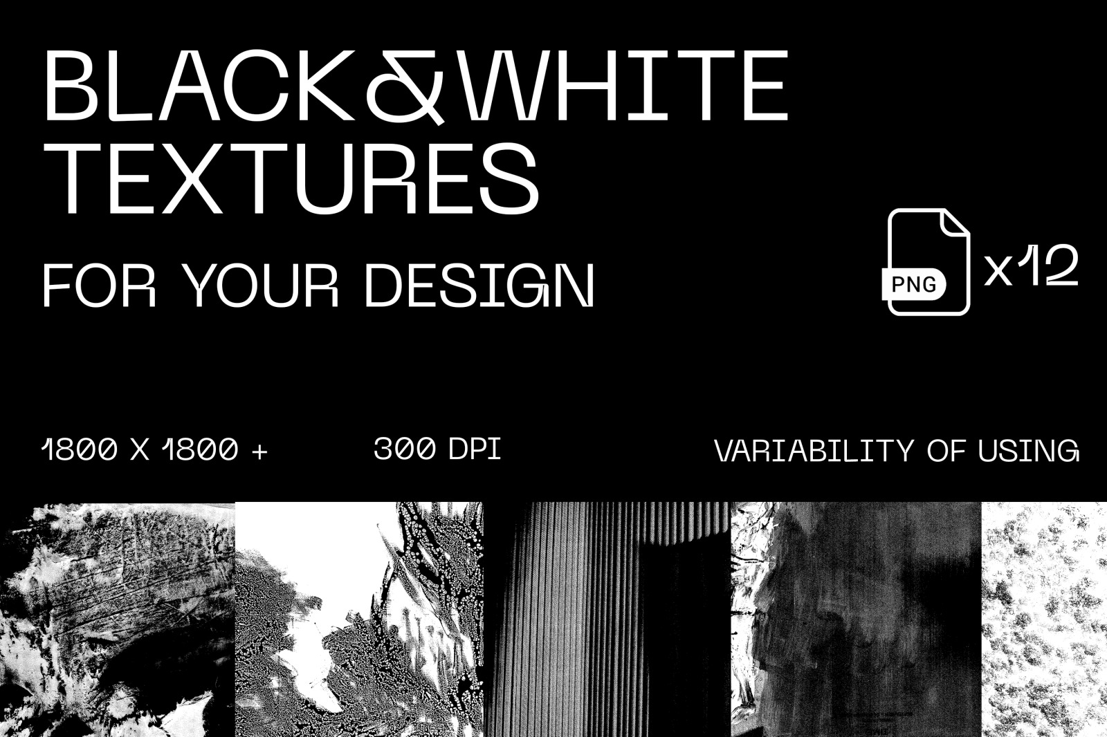 B&amp;W Graphic Textures