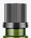 Small Green Glass Bottle Mockup - Front View