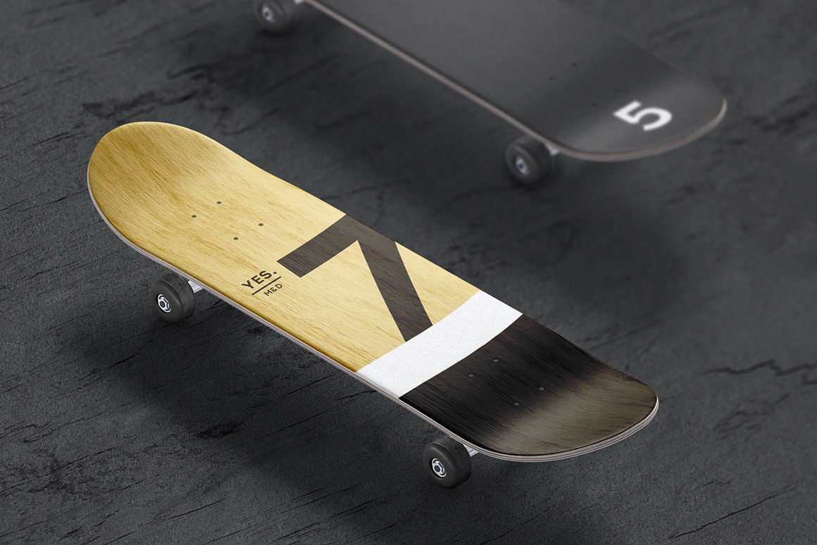 Skateboard Mockups Set Skateboard Mockups Set