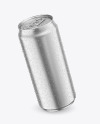 440ml Matte Metallic Drink Can With Condensation Mockup