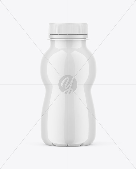 Glossy Plastic Bottle Mockup