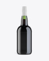 Green Glass Porto Wine Bottle Mockup