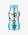 Glossy Metallic Bottle Mockup