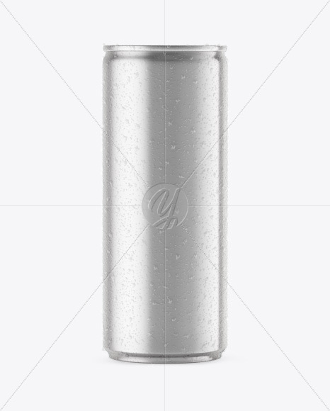 Metallic Drink Can Mockup