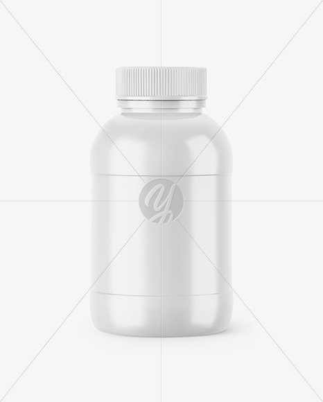 250ml Glossy Bottle Mockup