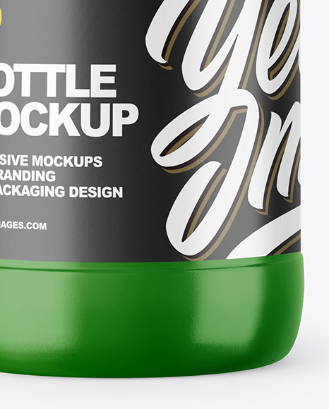 250ml Glossy Bottle Mockup