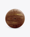 Vintage Leather Soccer Ball Mockup