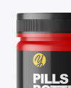 Matte Bottle with Pills Mockup