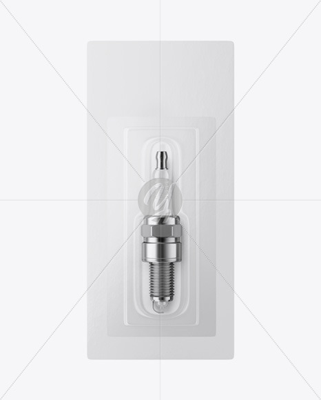 Spark Plug with Blister Pack Mockup