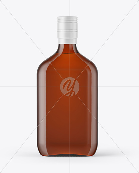Amber Glass Bottle Mockup Amber Glass Bottle Mockup