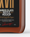 Amber Glass Bottle Mockup Amber Glass Bottle Mockup