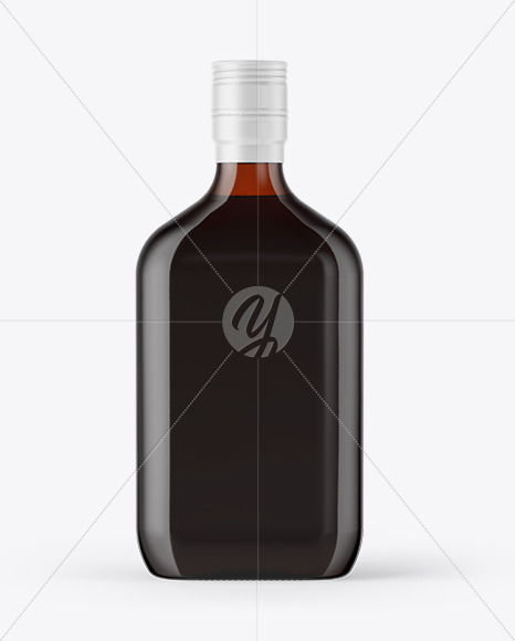 Amber Glass Bottle Mockup