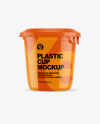 Plastic Glossy Cup Mockup