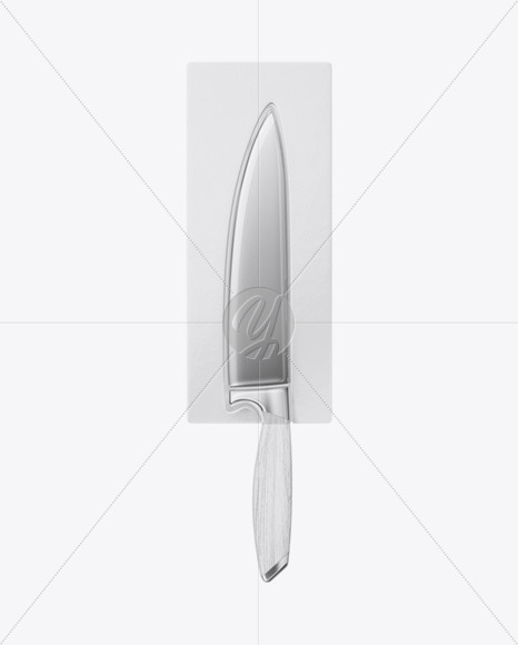 Kitchen Knife with Blister Pack Mockup