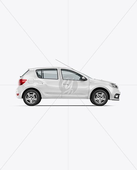 Hatchback Mockup - Side View