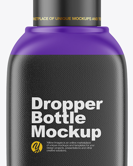 Matte Dropper Bottle Mockup