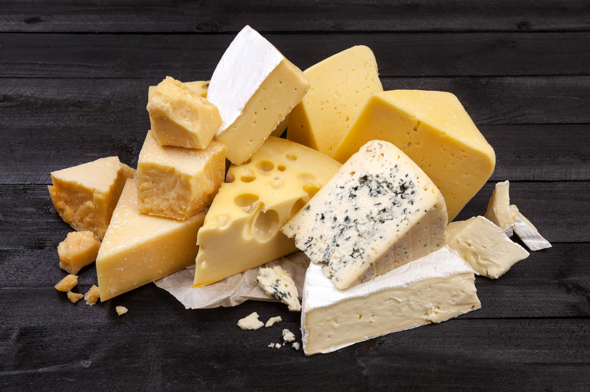 Cheese backgrounds with copy space